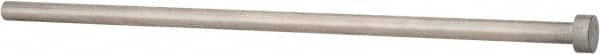 Gibraltar - 21/64" Pin Diam, 9/16" Head Diam x 1/4" Head Height, 10" OAL, Straight Ejector Pin - Steel, 9-3/4" Pin Length - Caliber Tooling