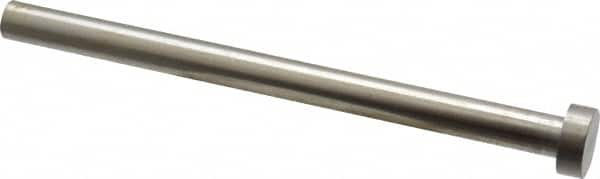 Gibraltar - 13/32" Pin Diam, 11/16" Head Diam x 1/4" Head Height, 6" OAL, Straight Ejector Pin - Steel, 5-3/4" Pin Length - Caliber Tooling