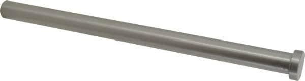 Gibraltar - 5/8" Pin Diam, 7/8" Head Diam x 1/4" Head Height, 10" OAL, Hard Core Pin - Steel, 9-3/4" Pin Length - Caliber Tooling