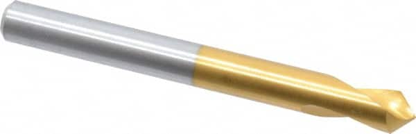 Guhring - 8mm Body Diam, 90°, 79mm OAL, High Speed Steel Spotting Drill - Caliber Tooling