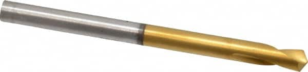 Guhring - 4mm Body Diam, 120°, 55mm OAL, High Speed Steel Spotting Drill - Caliber Tooling