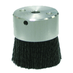 3" Diameter - Maximum Density Crimped Filament MINIATURE Disc Brush - 0.055/120 Grit - Caliber Tooling