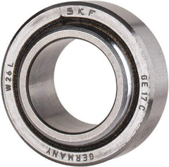 SKF - 17mm Bore Diam, 5,040 Lb Dynamic Capacity, Spherical Plain Bearing - 12,600 Lb Static Load Capacity - Caliber Tooling