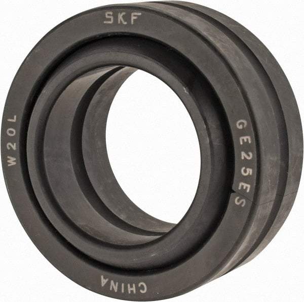 SKF - 25mm Bore Diam, 10,800 Lb Dynamic Capacity, Spherical Plain Bearing - 54,000 Lb Static Load Capacity - Caliber Tooling