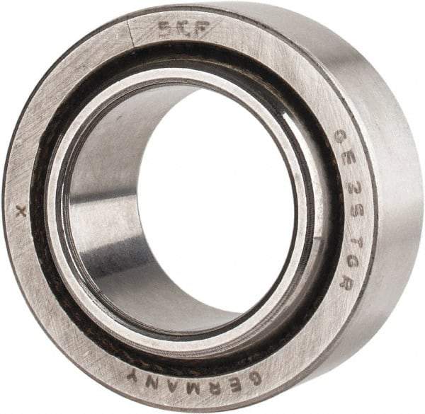 SKF - 25mm Bore Diam, 15,298 Lb Dynamic Capacity, Spherical Plain Bearing - 30,821 Lb Static Load Capacity - Caliber Tooling