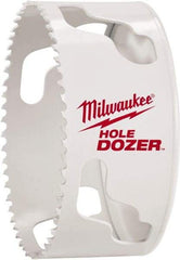 Milwaukee Tool - 5" Diam, 1-1/2" Cutting Depth, Hole Saw - Bi-Metal Saw, Toothed Edge - Caliber Tooling