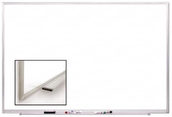 Ghent - 48-1/2" High x 96-1/2" Wide Acrylic/Enamel Magnetic Marker Board - Aluminum Frame, 2.63" Deep - Caliber Tooling