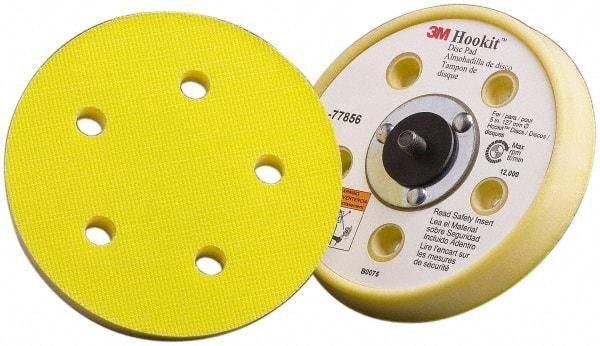 3M - 5" Diam Hook & Loop Disc Backing Pad - Soft Density, 12,000 RPM - Caliber Tooling