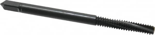 OSG - #6-32 UNC 3 Flute 3B Bottoming Spiral Flute Tap - Powdered Metal, Oxide Finish, 2" OAL, Right Hand Flute, Right Hand Thread, H2, Series 313NI - Caliber Tooling