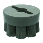 10" Diameter - Shell-Mill Holder Crimped Filament Disc Brush - 0.026/120 Grit - Caliber Tooling