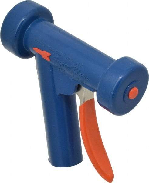 SuperKlean - Insulated, Aluminum Pistol Grip Spray Nozzle for 1/2" Pipe - Light Blue, 1/2 NPT - Caliber Tooling