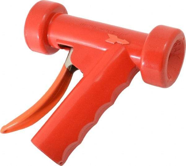 SuperKlean - Insulated, Brass Pistol Grip Spray Nozzle for 1/2" Pipe - Red, 1/2 NPT - Caliber Tooling