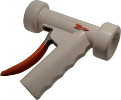 SuperKlean - Insulated, Brass Pistol Grip Spray Nozzle for 1/2" Pipe - White, 1/2 NPT - Caliber Tooling