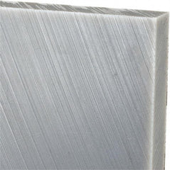 Made in USA - 1/2" Thick x 24" Wide x 3' Long, Polyethylene (UHMW) Sheet - Gray, Oil-Filled Grade - Caliber Tooling