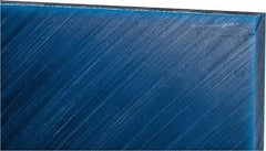 Made in USA - 1-1/2" Thick x 12" Wide x 2' Long, Polyethylene (UHMW) Sheet - Blue, Glass-Filled Grade - Caliber Tooling