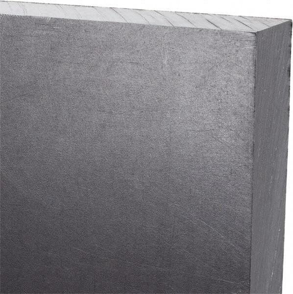 Made in USA - 3/4" Thick x 12" Wide x 1' Long, Polyethylene (UHMW) Sheet - Black, Antistatic Grade - Caliber Tooling