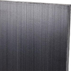 Made in USA - 1/4" Thick x 24" Wide x 3' Long, Polyethylene (UHMW) Sheet - Black, Antistatic Grade - Caliber Tooling