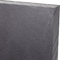 Made in USA - 1/2" Thick x 24" Wide x 3' Long, Polyethylene (UHMW) Sheet - Black, Antistatic Grade - Caliber Tooling