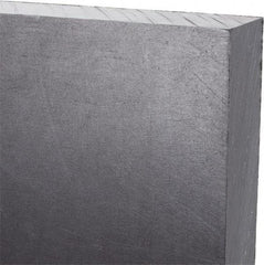 Made in USA - 3/4" Thick x 24" Wide x 3' Long, Polyethylene (UHMW) Sheet - Black, Antistatic Grade - Caliber Tooling