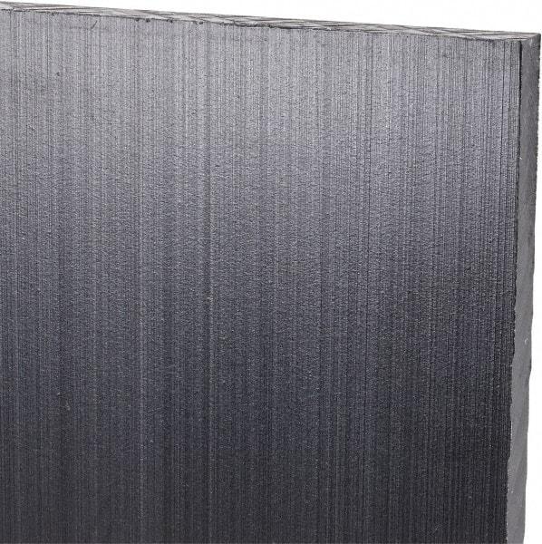 Made in USA - 1/4" Thick x 24" Wide x 4' Long, Polyethylene (UHMW) Sheet - Black, Antistatic Grade - Caliber Tooling