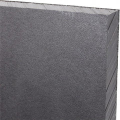 Made in USA - 1/2" Thick x 48" Wide x 5' Long, Polyethylene (UHMW) Sheet - Black, Antistatic Grade - Caliber Tooling