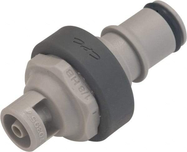 CPC Colder Products - 1/4" Nominal Flow, Male, Nonspill Quick Disconnect Coupling - 120 Max psi, 32 to 160°F, Polypropylene Coupling - Caliber Tooling