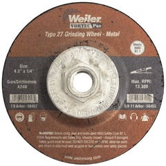Weiler - Depressed Center Wheel - - Exact Industrial Supply