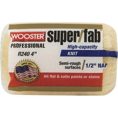 Wooster Brush - 1/2" Nap, 4" Wide Paint Roller - Semi-Rough Texture, Synthetic Knit - Caliber Tooling