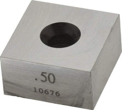 Value Collection - 0.5" Square Steel Gage Block - Accuracy Grade 0, Includes NIST Traceability Certification - Caliber Tooling