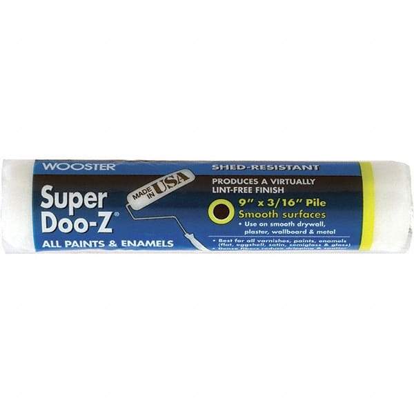 Wooster Brush - 3/16" Nap, 9" Wide Paint Roller Cover - Smooth Texture, Woven - Caliber Tooling