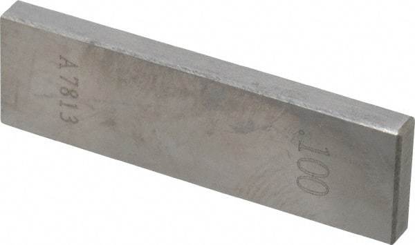 Value Collection - 0.1" Rectangular Steel Gage Block - Accuracy Grade 0, Includes NIST Traceability Certification - Caliber Tooling