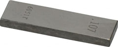 Value Collection - 0.107" Rectangular Steel Gage Block - Accuracy Grade 0, Includes NIST Traceability Certification - Caliber Tooling