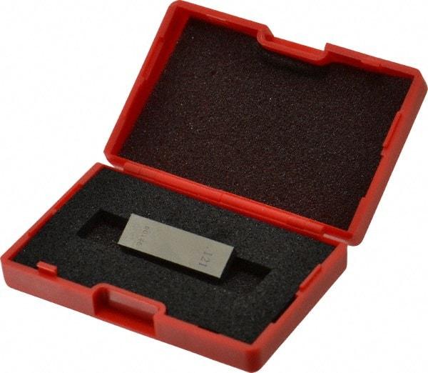 Value Collection - 0.121" Rectangular Steel Gage Block - Accuracy Grade 0, Includes NIST Traceability Certification - Caliber Tooling