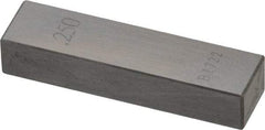 Value Collection - 0.25" Rectangular Steel Gage Block - Accuracy Grade 0, Includes NIST Traceability Certification - Caliber Tooling