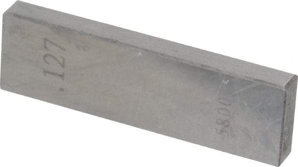 Value Collection - 0.127" Rectangular Steel Gage Block - Accuracy Grade AS-1, Includes NIST Traceability Certification - Caliber Tooling