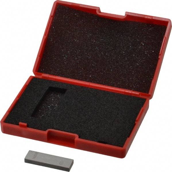 Value Collection - 0.129" Rectangular Steel Gage Block - Accuracy Grade AS-1, Includes NIST Traceability Certification - Caliber Tooling