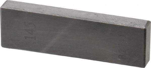 Value Collection - 0.145" Rectangular Steel Gage Block - Accuracy Grade AS-1, Includes NIST Traceability Certification - Caliber Tooling