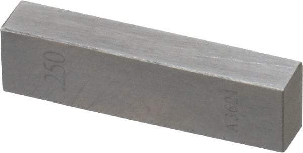 Value Collection - 0.25" Rectangular Steel Gage Block - Accuracy Grade AS-1, Includes NIST Traceability Certification - Caliber Tooling