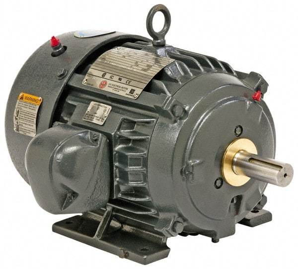 US Motors - 75 hp, TEFC Enclosure, No Thermal Protection, 1,190 RPM, 460 Volt, 60 Hz, Three Phase Premium Efficient Motor - Size 405 Frame, Rigid Mount, 1 Speed, Ball Bearings, 87 Full Load Amps, F Class Insulation, Reversible - Caliber Tooling