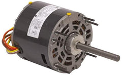 US Motors - 1/5 hp, ODP Enclosure, Auto Thermal Protection, 1,075 RPM, 208-230 Volt, 60 Hz, Industrial Electric AC/DC Motor - Size 48 Frame, Hub/Stud Mount, 1 Speed, Ball Bearings, 2.0 Full Load Amps, A Class Insulation, CW Lead End - Caliber Tooling