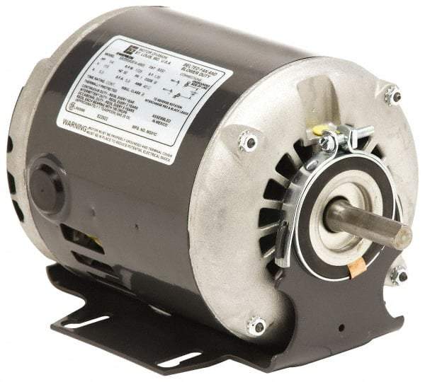 US Motors - 1/3 hp, ODP Enclosure, Auto Thermal Protection, 1,725 RPM, 115 Volt, 60 Hz, Industrial Electric AC/DC Motor - Size 56 Frame, Resilient Mount, 1 Speed, Sleeve Bearings, A Class Insulation, CW Drive End Rev - Caliber Tooling