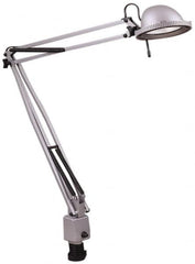 Electrix - 38 Inch, Desk Mounted, Halogen, Silver, Desk Light - 50 Watt, Nonmagnifying - Caliber Tooling