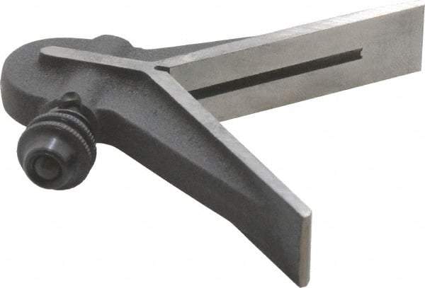 Starrett - 6 Inch Long Blade, Center Head - Black Wrinkle, Coated Cast Iron - Caliber Tooling