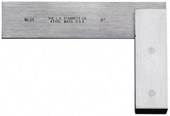 Starrett - 24" Blade Length, 12-5/16" Base Length Steel Square - 0.0025mm Accuracy - Caliber Tooling