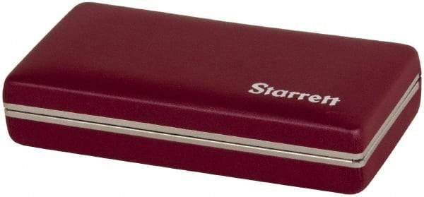 Starrett - Micrometer Case - 1/2" Max Measurement, Use with 232 & 232M Series Outside Micrometers - Caliber Tooling