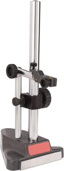 Starrett - Rectangular Base, Indicator Transfer Stand - 15-41/64" High, 5-3/4" Base Length x 3-1/2" Base Width x 1-5/8" Base Height, Includes Holder - Caliber Tooling