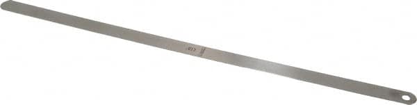 Starrett - 0.017 Inch Thick x 1/2 Inch Wide x 12 Inch Leaf Length, Parallel Feeler Gage - Tempered Steel - Caliber Tooling