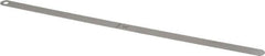 Starrett - 0.018 Inch Thick x 1/2 Inch Wide x 12 Inch Leaf Length, Parallel Feeler Gage - Tempered Steel - Caliber Tooling