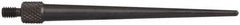 Starrett - #4-48, 1/16" Ball Diam, Steel Tapered Contact Point - 2" Contact Point Length, Use with AGD Dial Indicators - Caliber Tooling