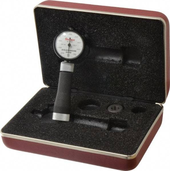 Starrett - 0.36 to 0.56" 90° Countersink Gage - White Dial Face - Caliber Tooling